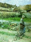 Carl Larsson oktober-pumporna painting